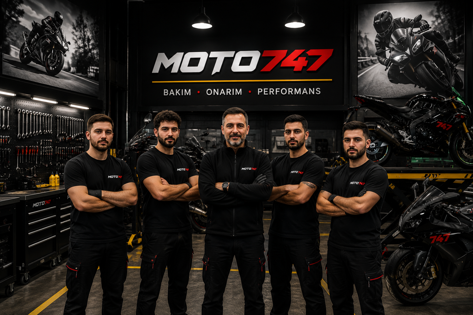 Moto747 uzman servis ekibi